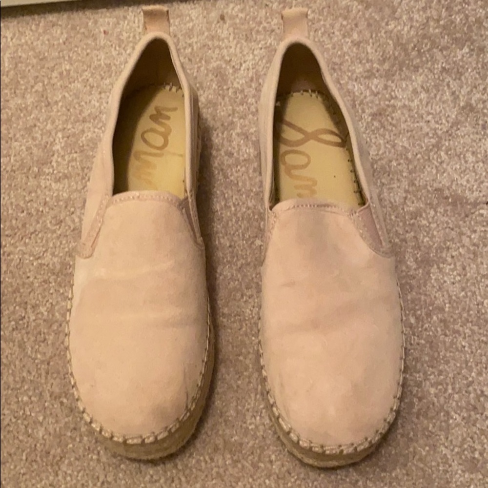 Sam Edelman Light Pink Suede Espadrille Sneaker